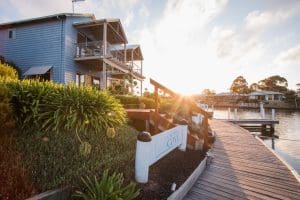 Board walk Private in front of Captains Cove Waterfront Apartments