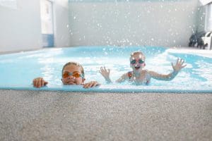 Swimming pool at Captains Cove Waterfront Apartments