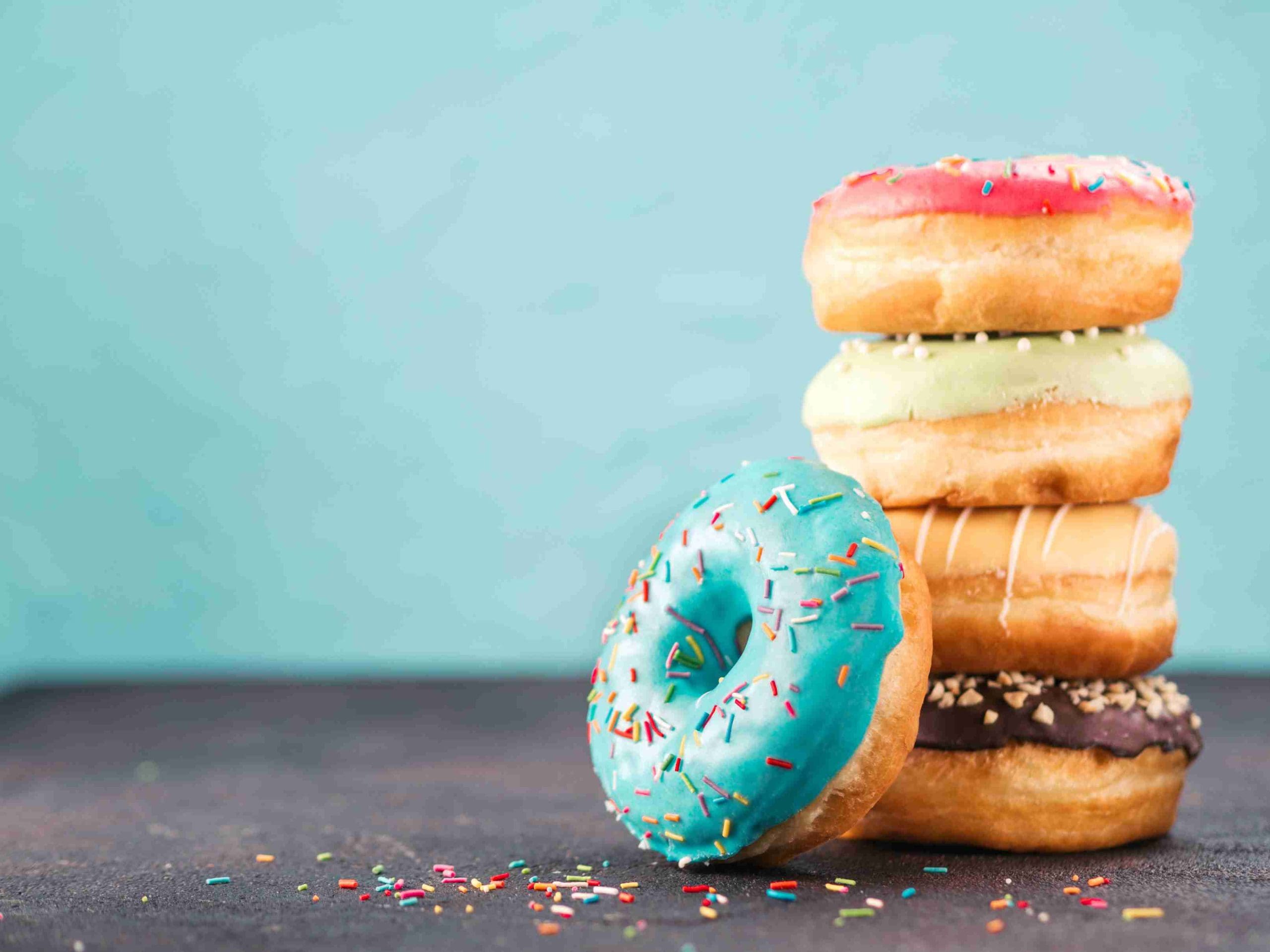 A stack of Big Bear donuts